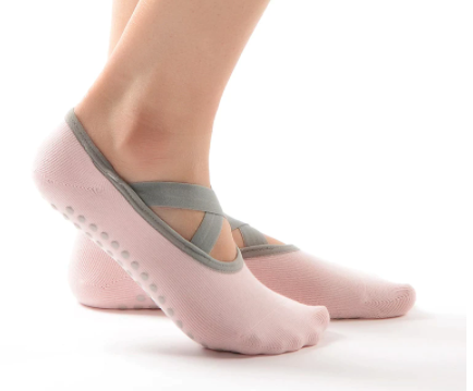 Unisex Non Slip Grip Socks with Cushion for Yoga