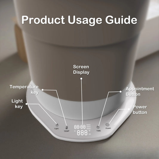 Foldable Smart Electric Bathroom Towel Heater Bucket