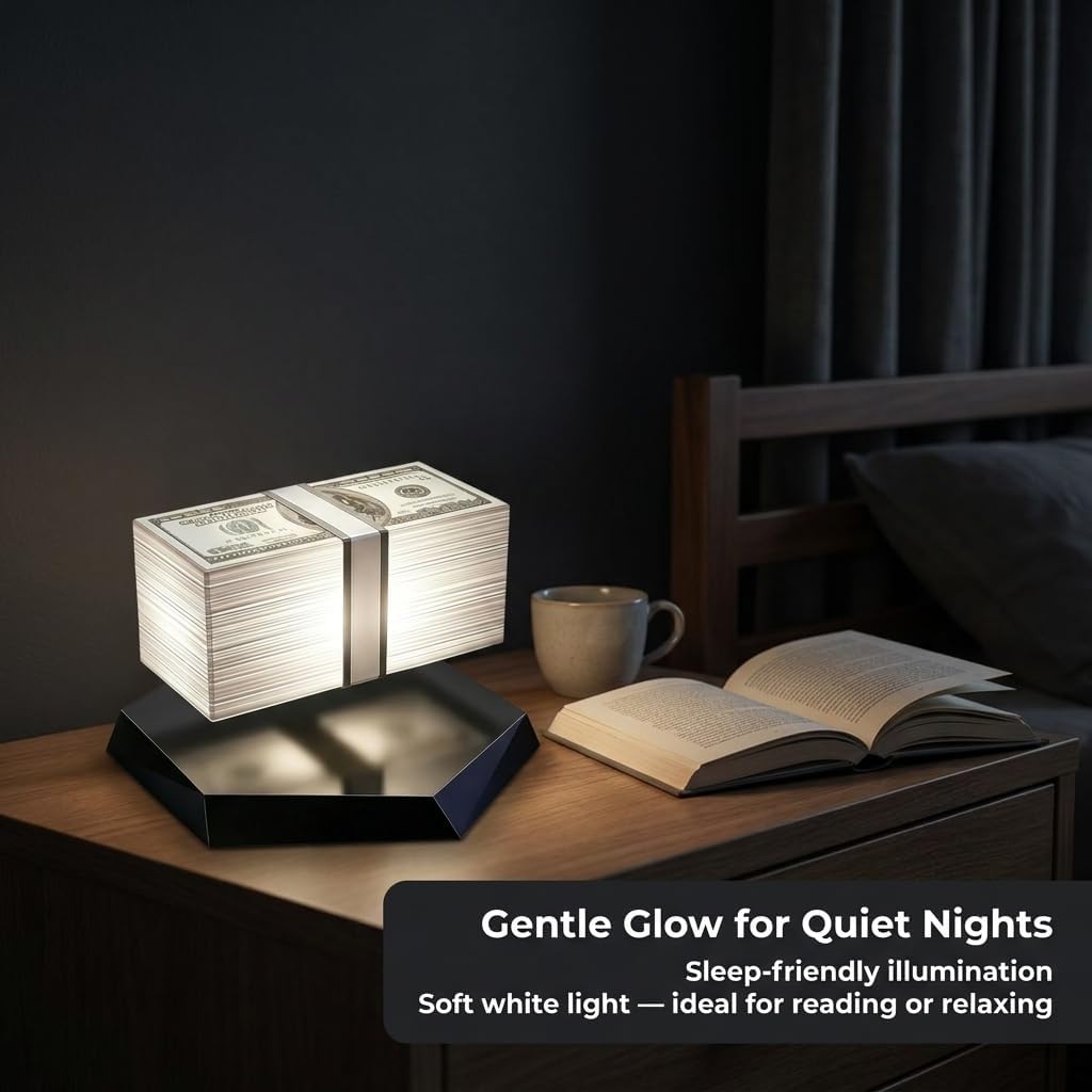 Magnetic Levitation 360° Floating Money Lamp
