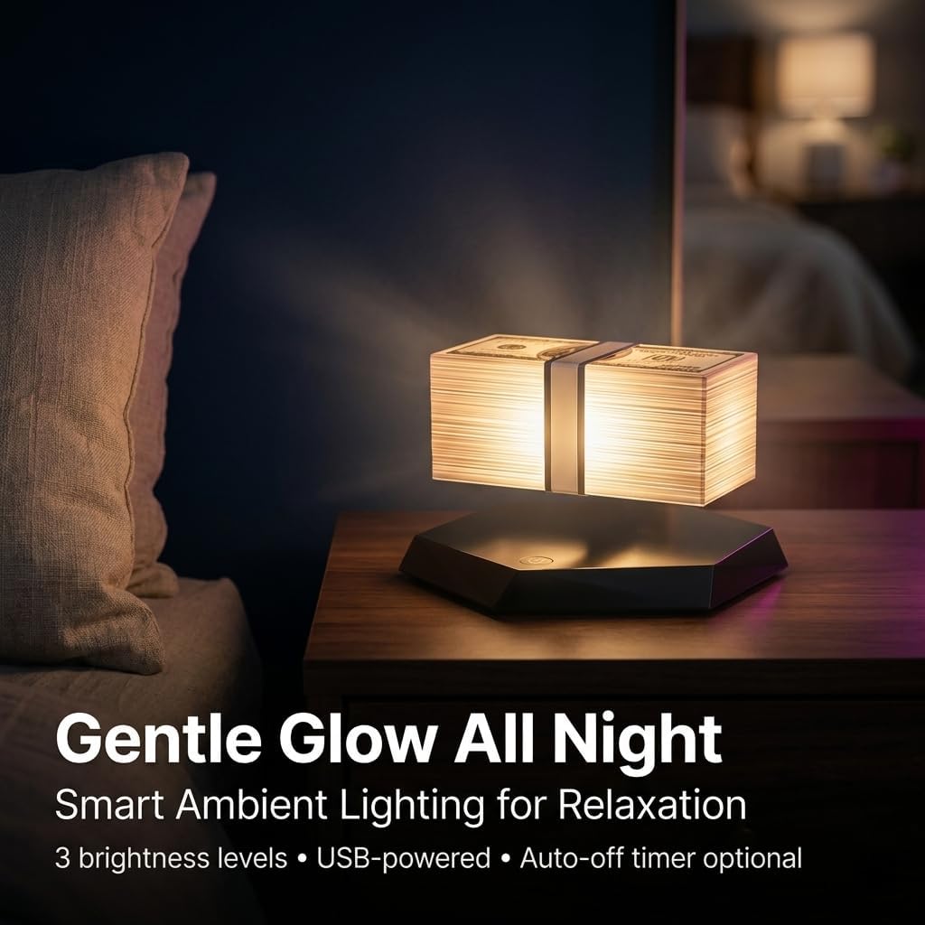 Magnetic Levitation 360° Floating Money Lamp