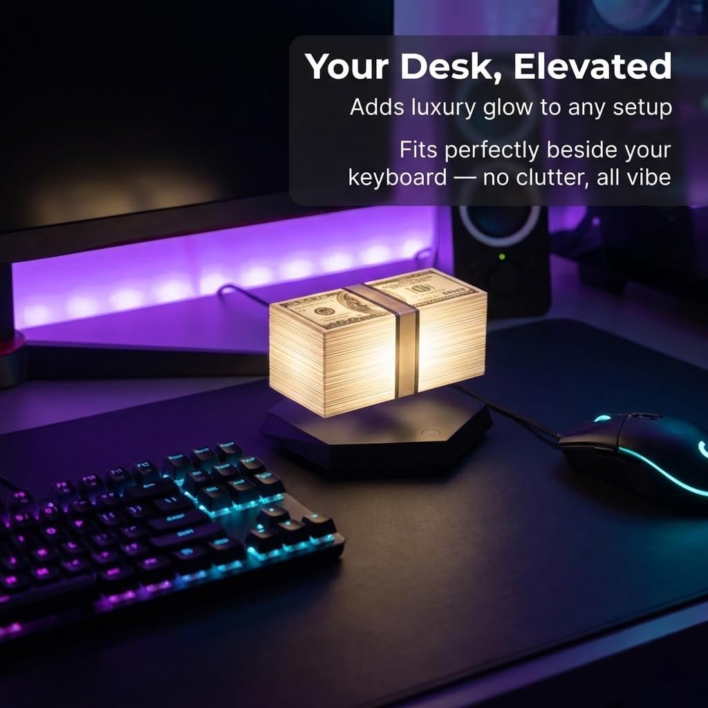 Magnetic Levitation 360° Floating Money Lamp