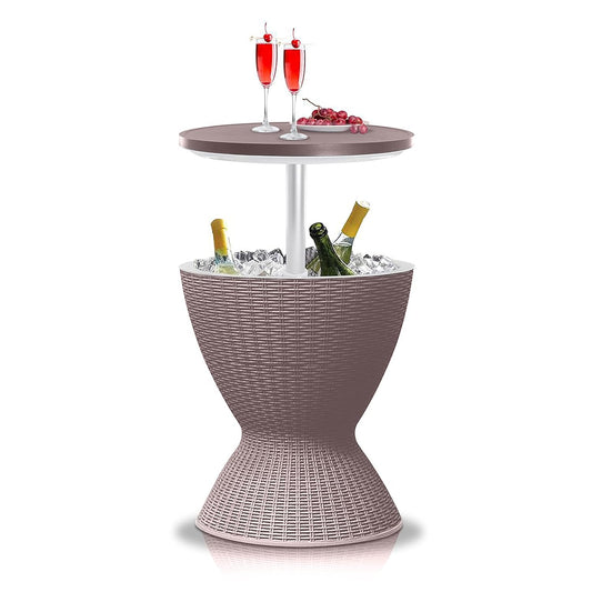 Height Adjustable Ice Cooler Beach Bar Table