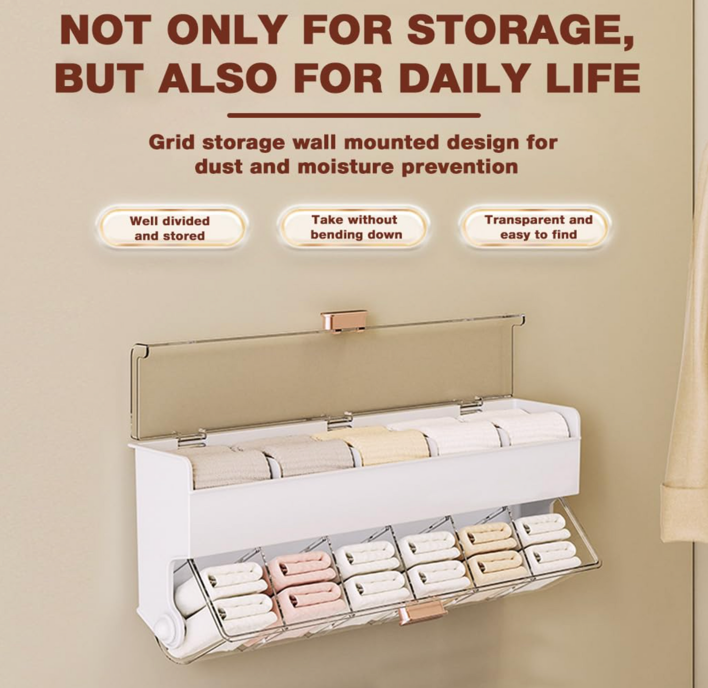 Transparent Drawer Organizer for Socks