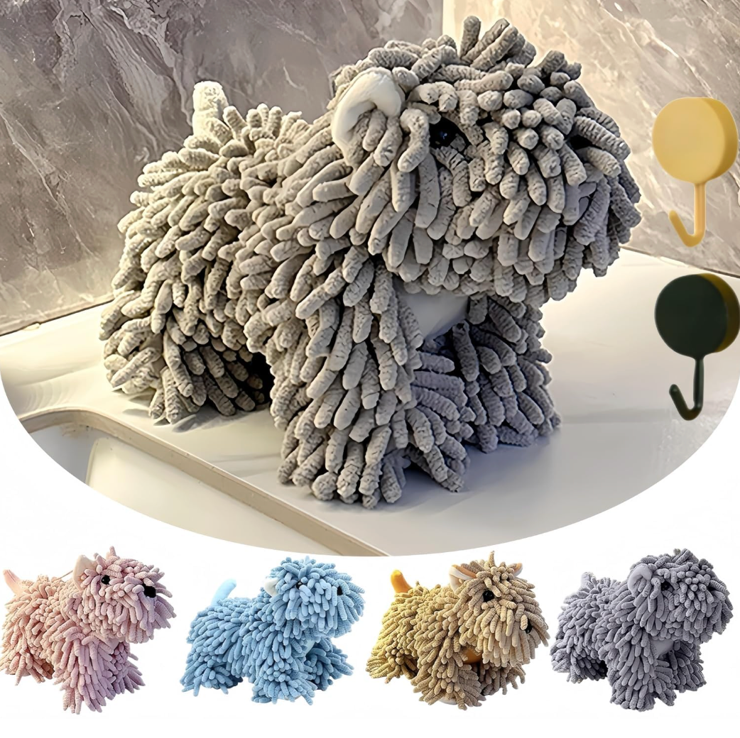 Dog Shaped Hand Towel