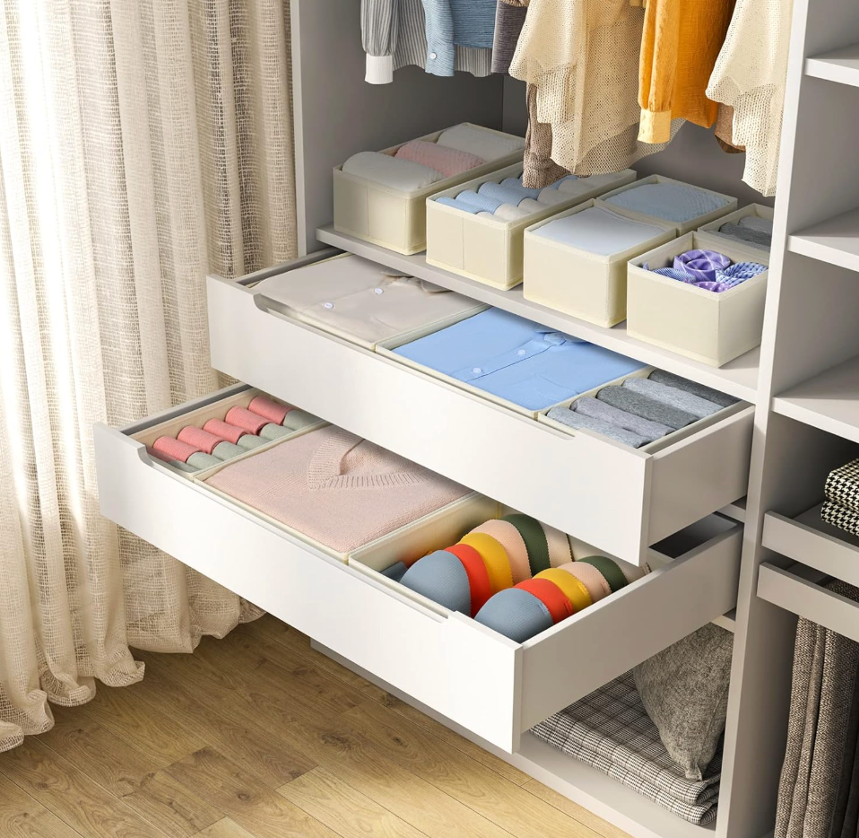 Closet Drawer Storage Organizer (Pack Of 6)