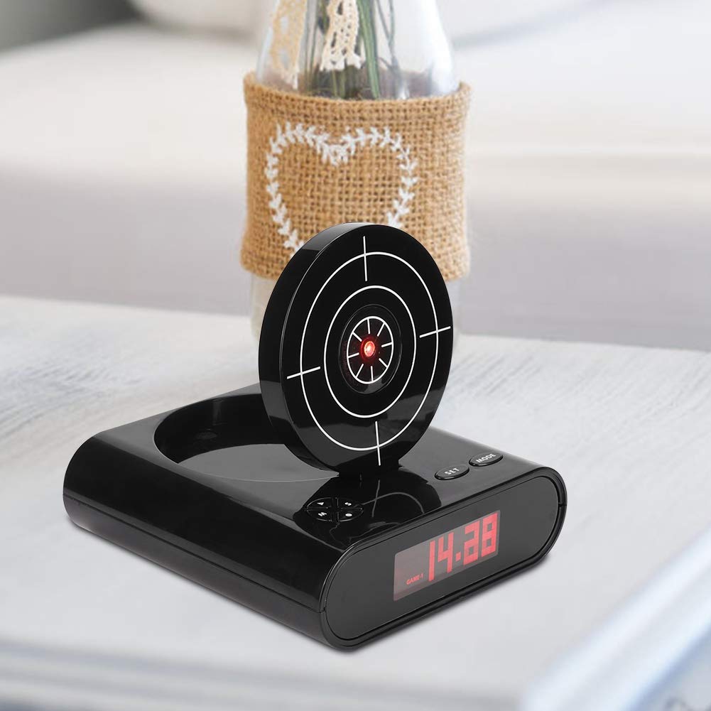 Laser Alarm Clock With Shooting Gun