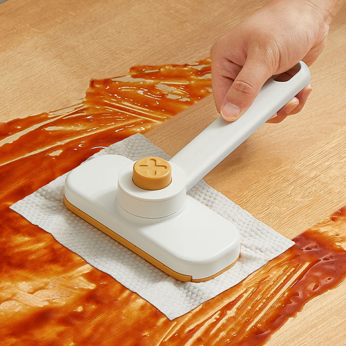 Mini Rotating Kitchen Mop With Replaceable Cloth