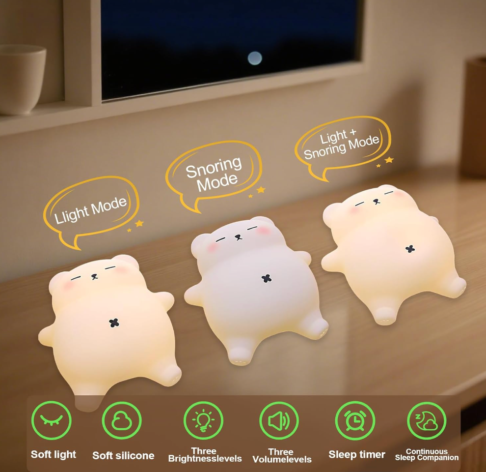 Snore White Bear Pat Lamp