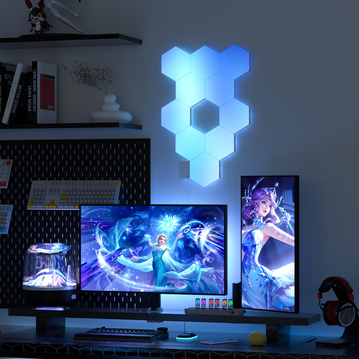 RGBIC Hexagon LED Smart Wall Lights