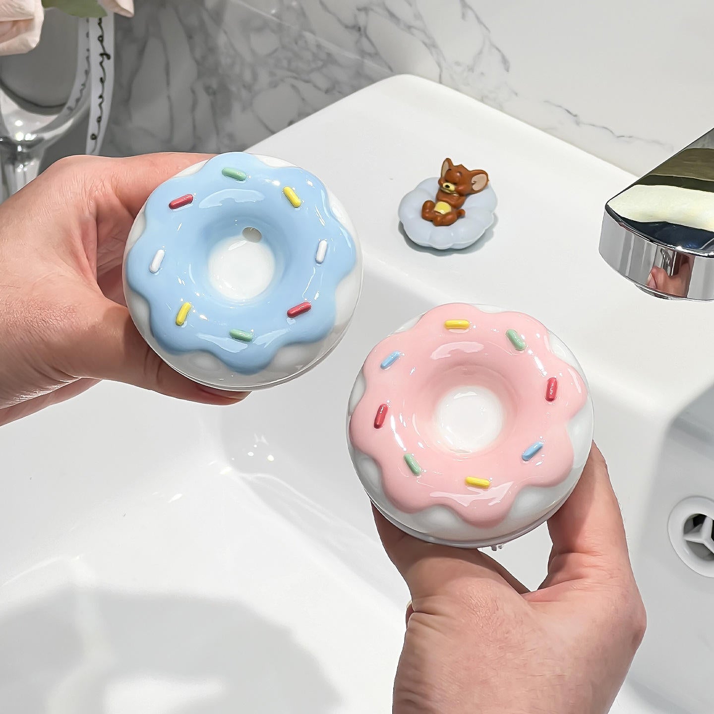 Donut-Shaped Pop-Up Sink Drain Filter