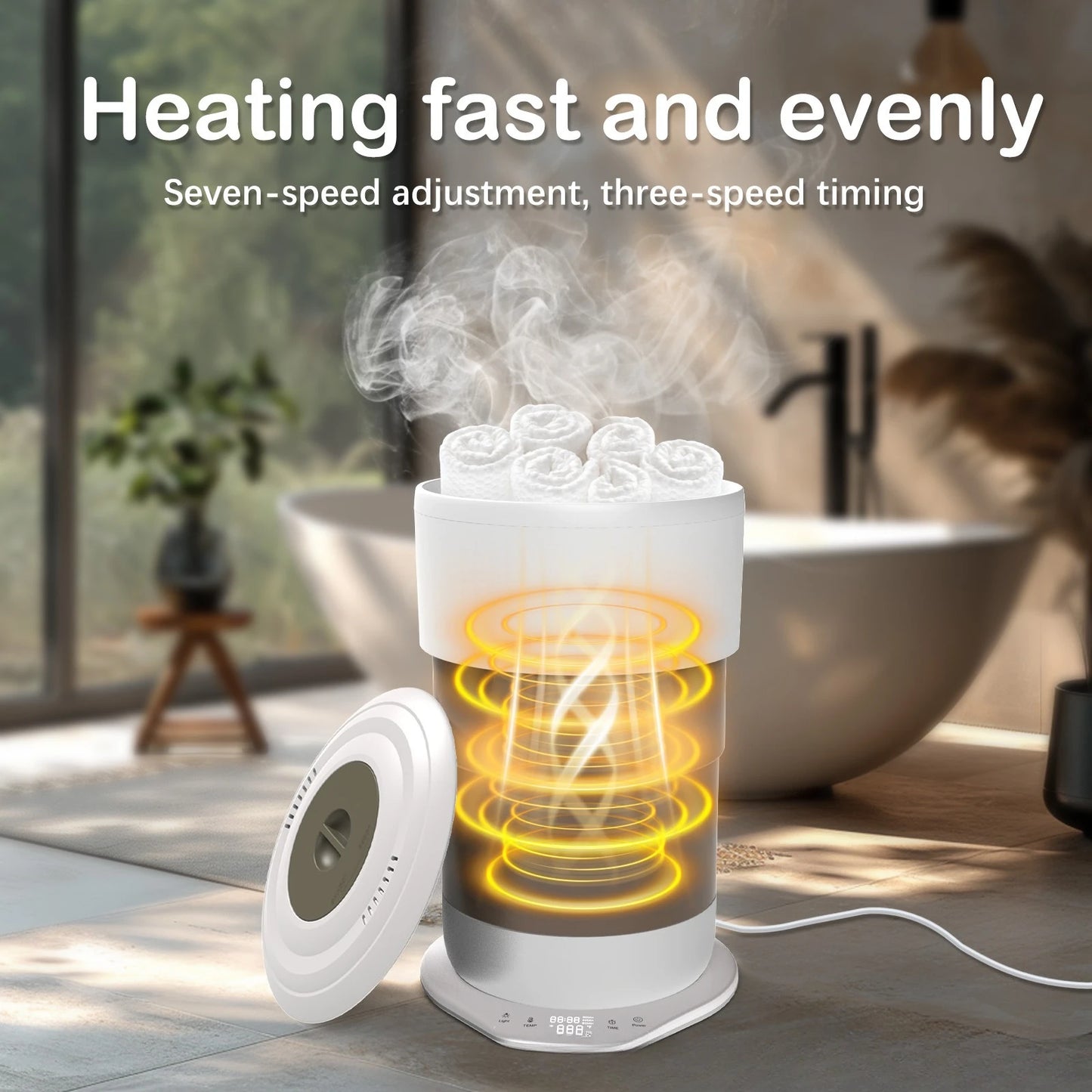 Foldable Smart Electric Bathroom Towel Heater Bucket