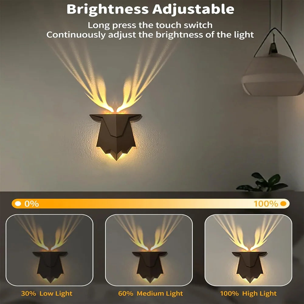 Deer Shadow Decorative Wall Lamp