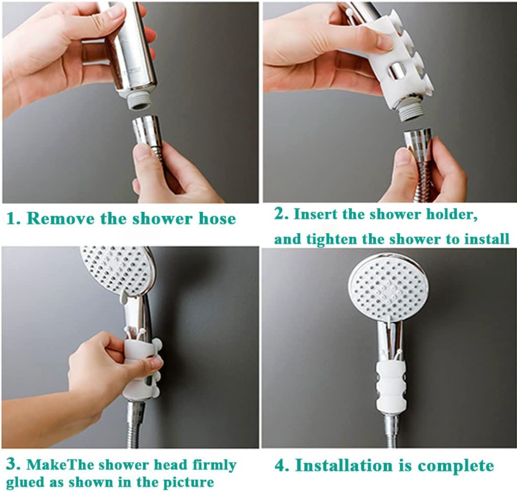 Silicone Shower Head Holder (Pack of 4)
