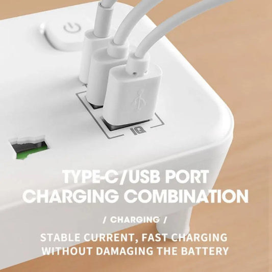 Multifunctional Wall Plug Socket With Night Light