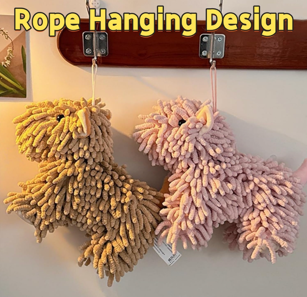 Dog Shaped Hand Towel