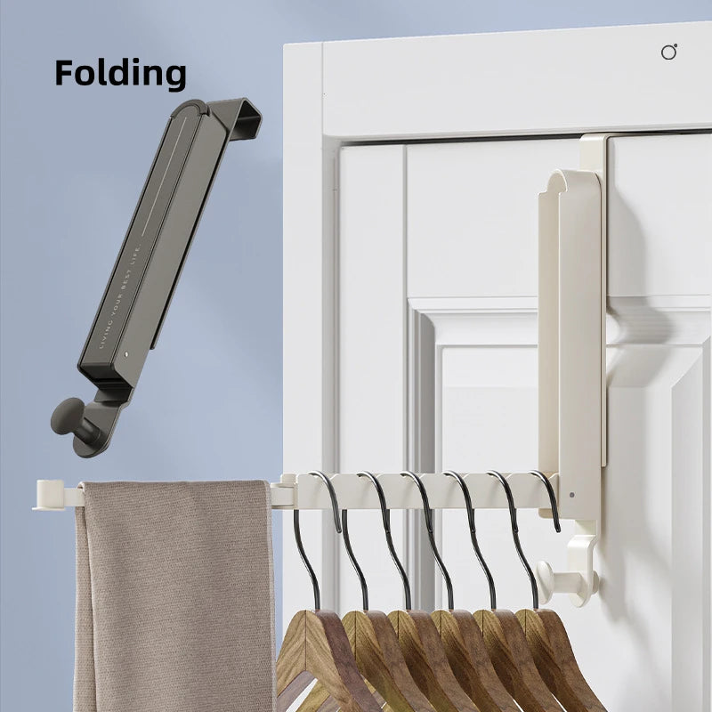 No-Drill Metal Door Cloth Hanger
