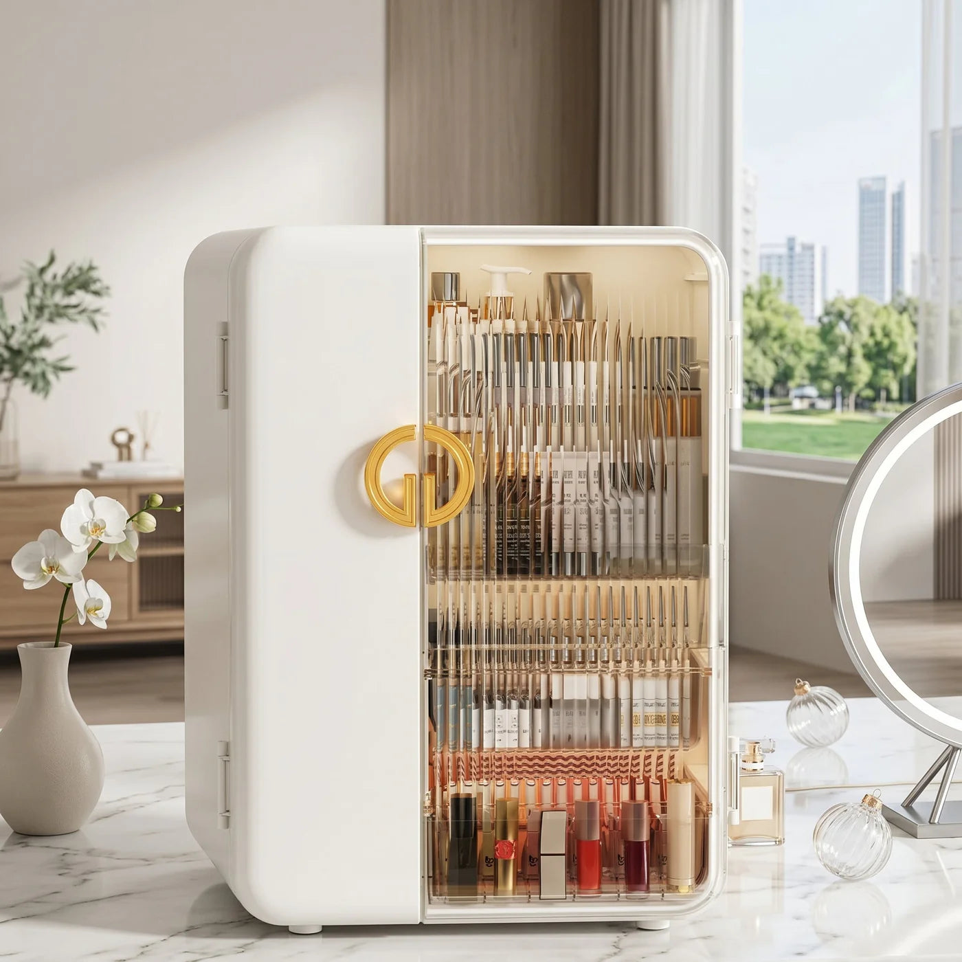 Transparent Vanity Makeup Storage Box
