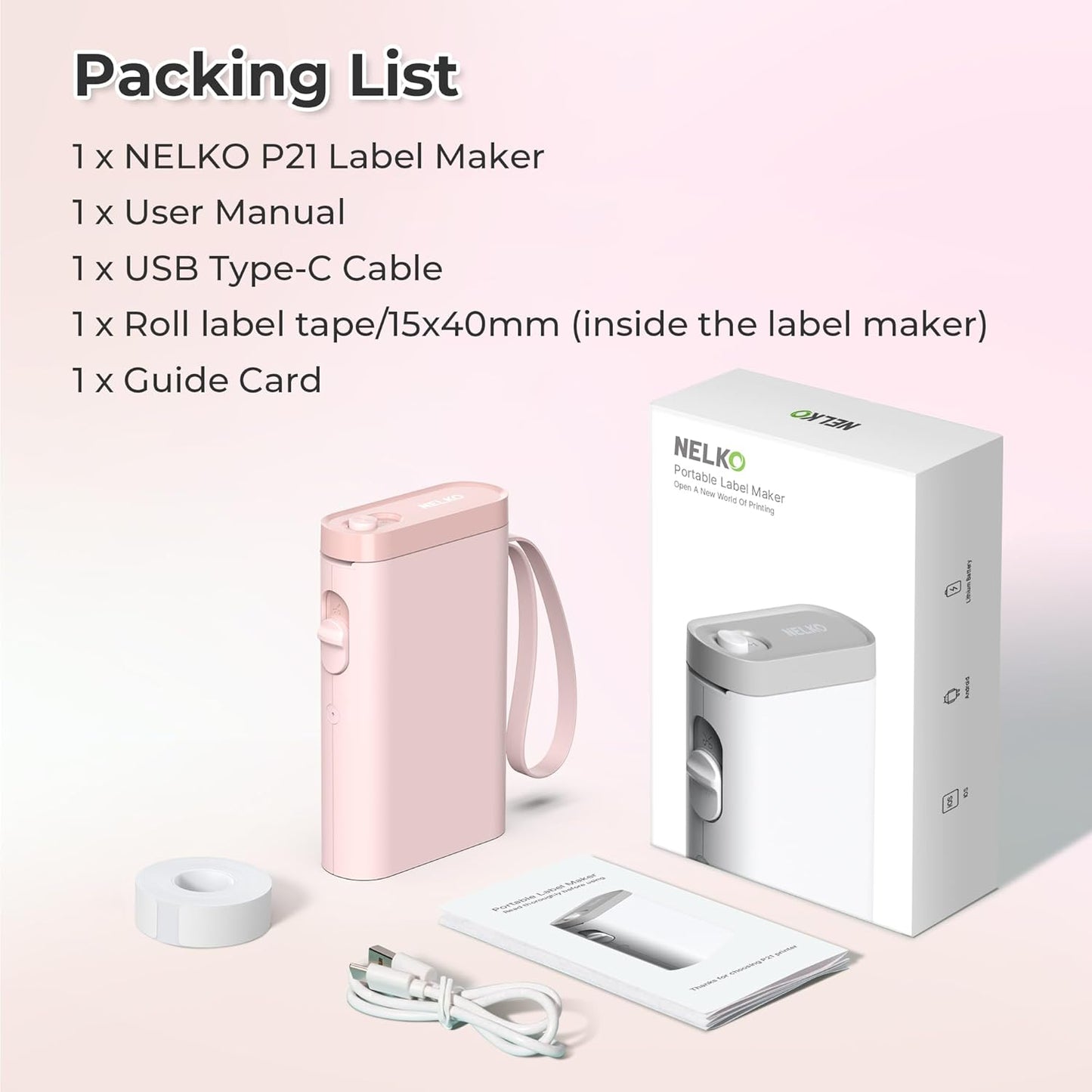 Wireless Mini Label Maker Printer
