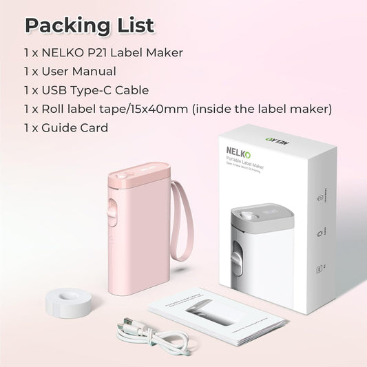 Wireless Mini Label Maker Printer