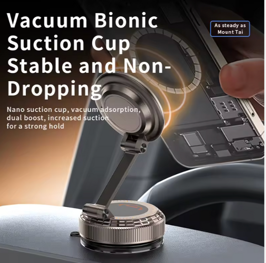 Double-Sided Vacuum Suction Cup Mount With Watch