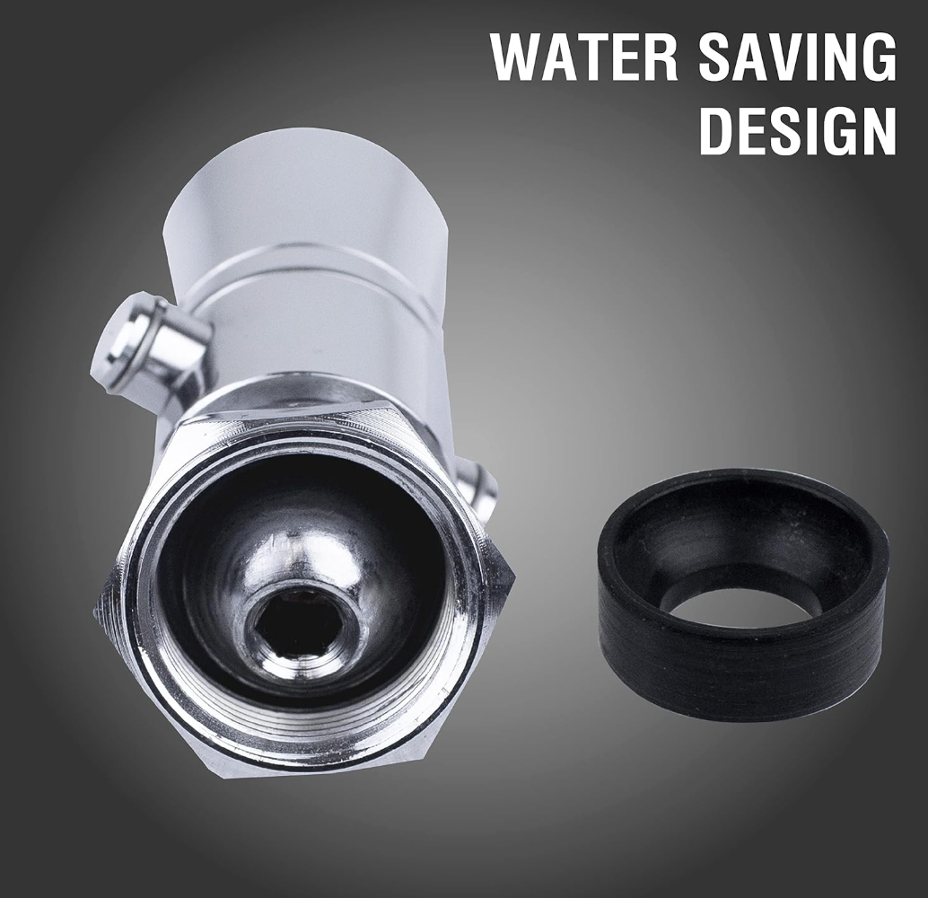 Water Saving Showerhead With Push Button Flow Control