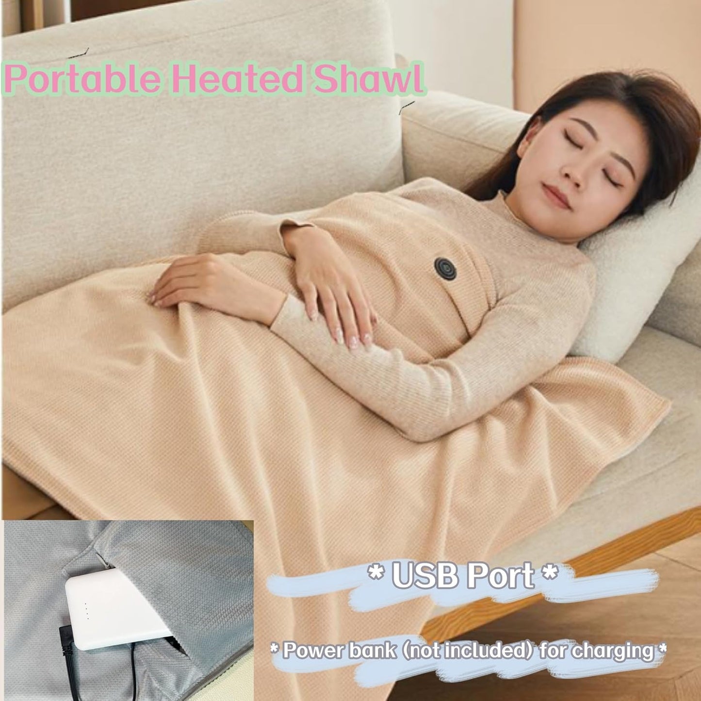 USB Powered Heating Shawl