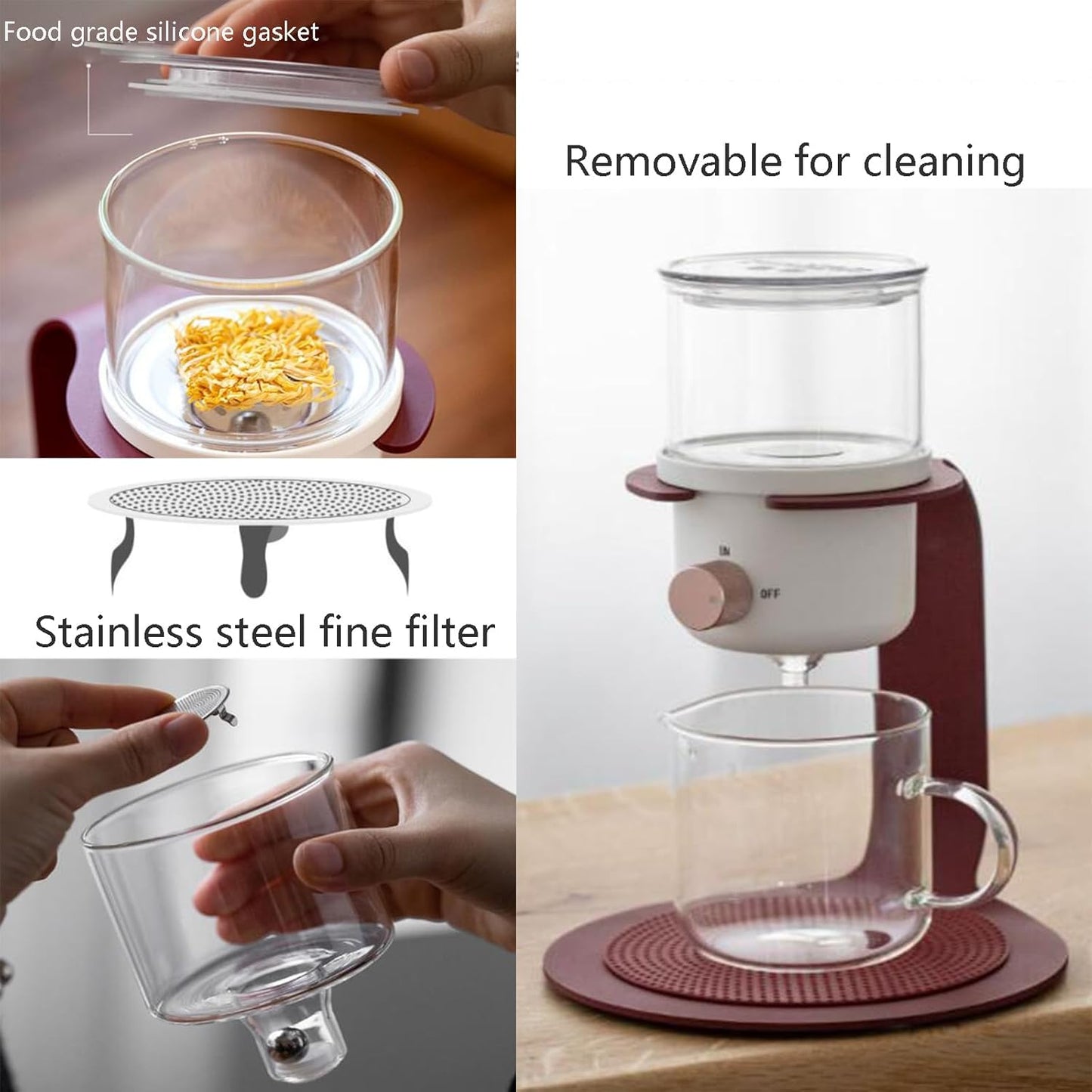 Automatic Glass Tea Brewer