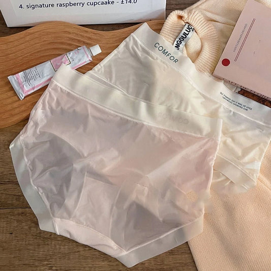 Ice Silk Ultra-Thin Breathable Seamless Womens Panties