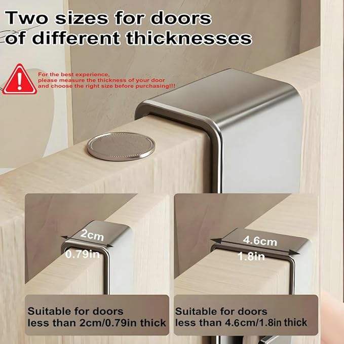 No-Drill Metal Door Cloth Hanger