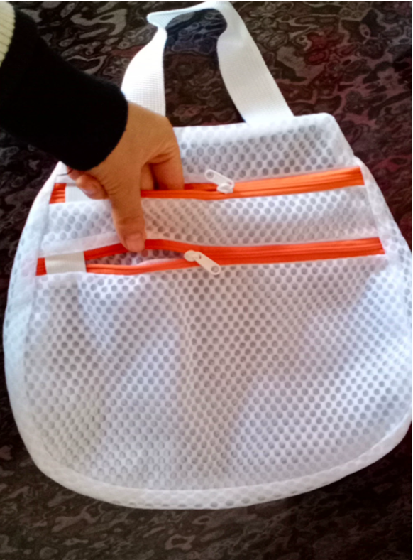 Polyester Washing Laundry Bag With Double Zipper