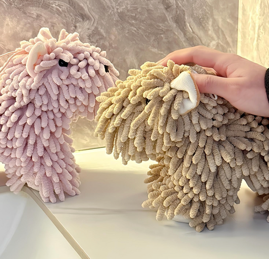 Dog Shaped Hand Towel
