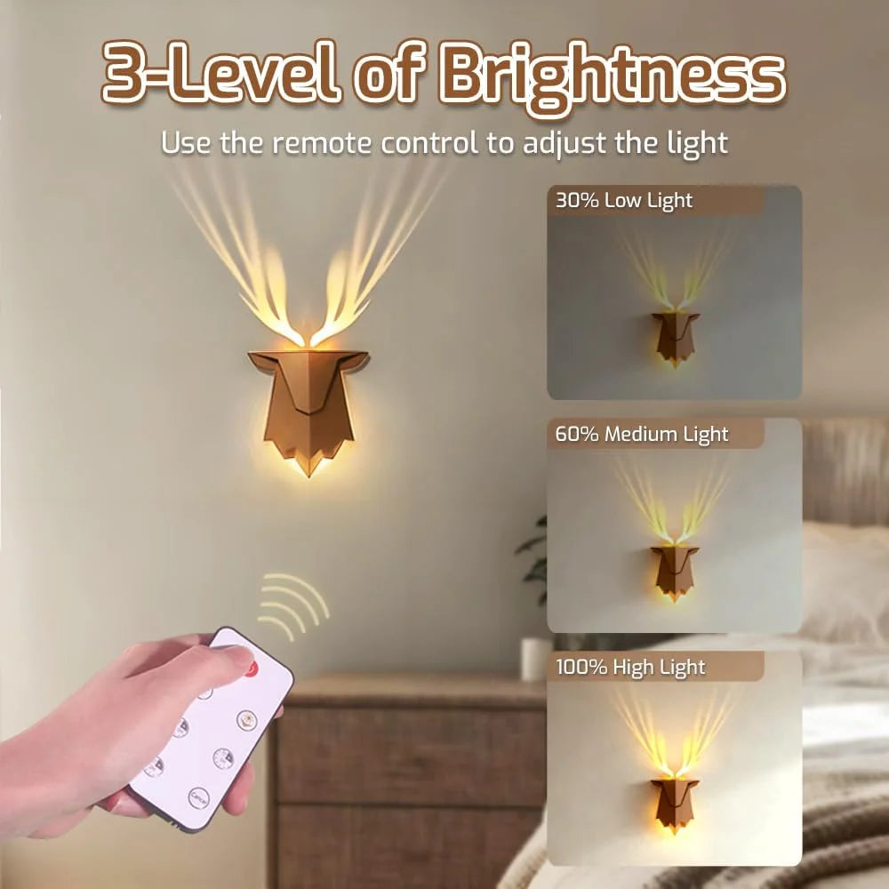 Deer Shadow Decorative Wall Lamp
