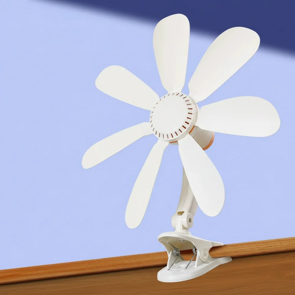 Portable Clip-On Flower Shape Desk Fan