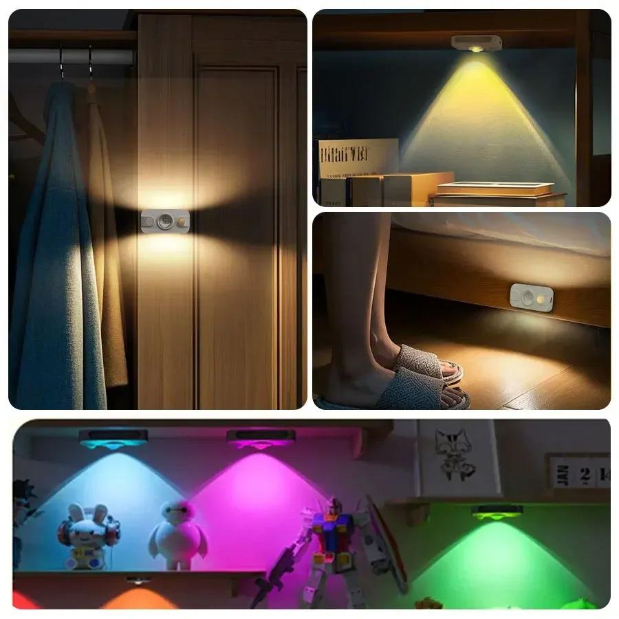 Rechargeable RGB Body Sensor LED Light