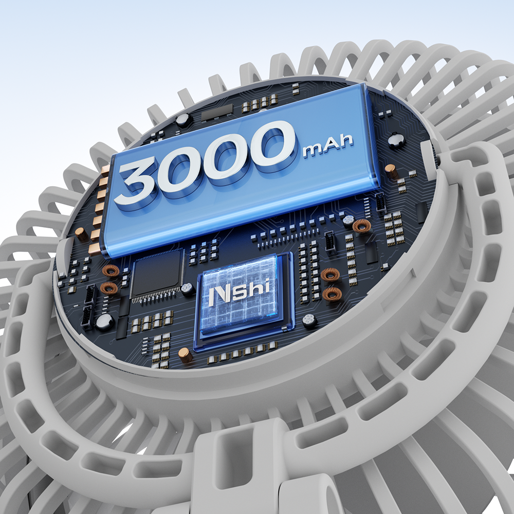 360 Degree Adjustable Head Suction Cup Fan