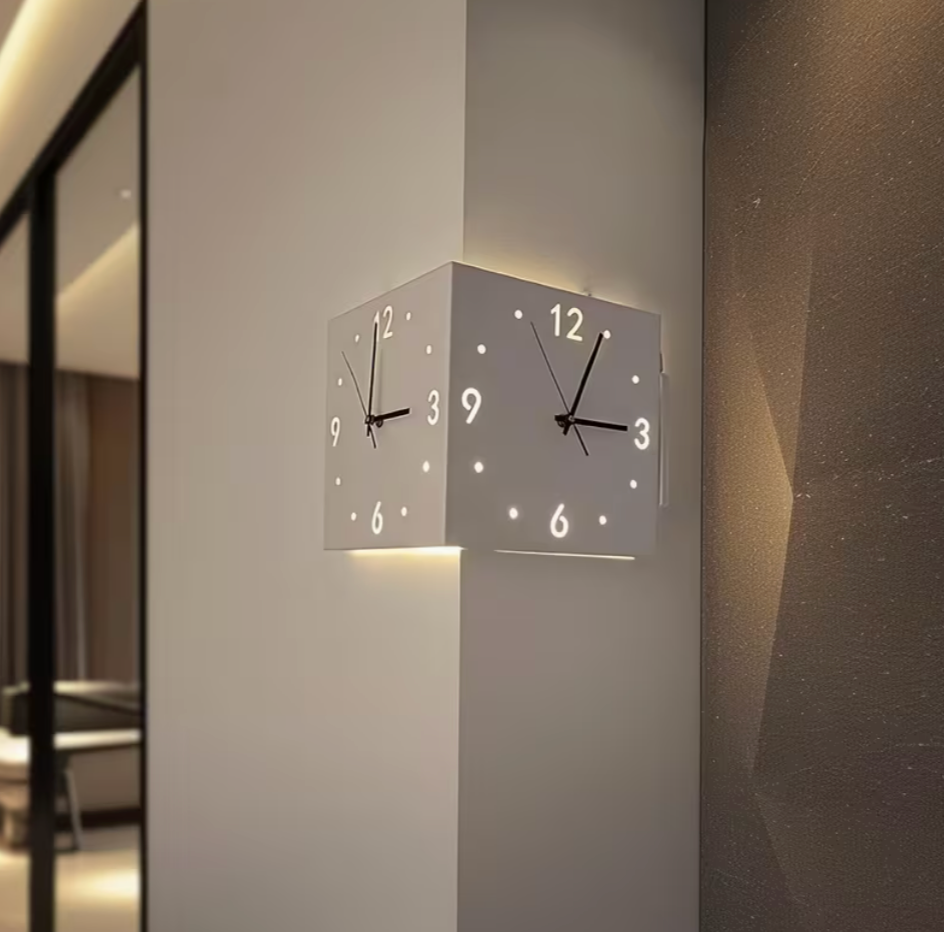 Double Sided LED Wall Clock