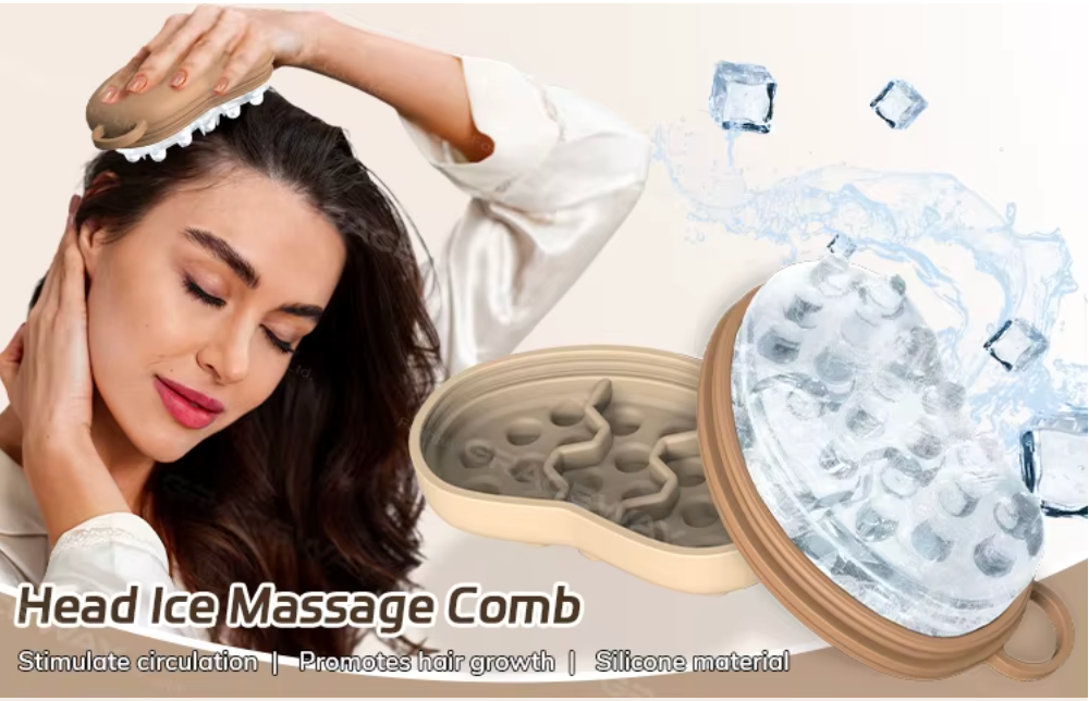 Ice Compress Scalp Massager Hair Growth Massage Comb