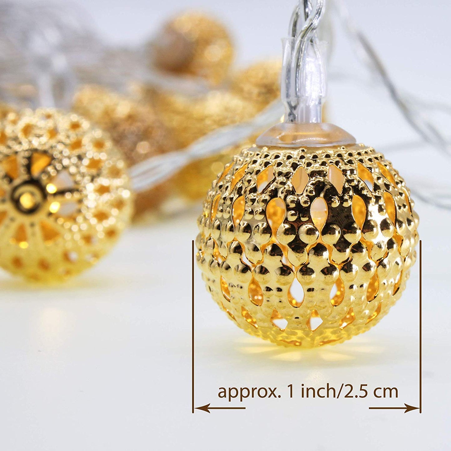 Moroccan Ball Multicolor LED Lights