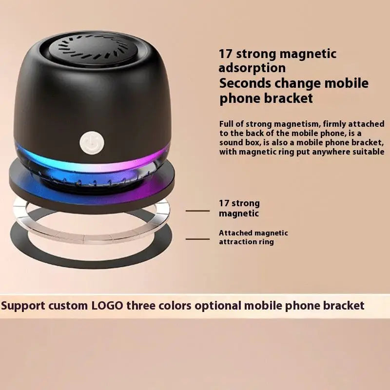IPX67 Waterproof Magnetic Bluetooth with RGB Light