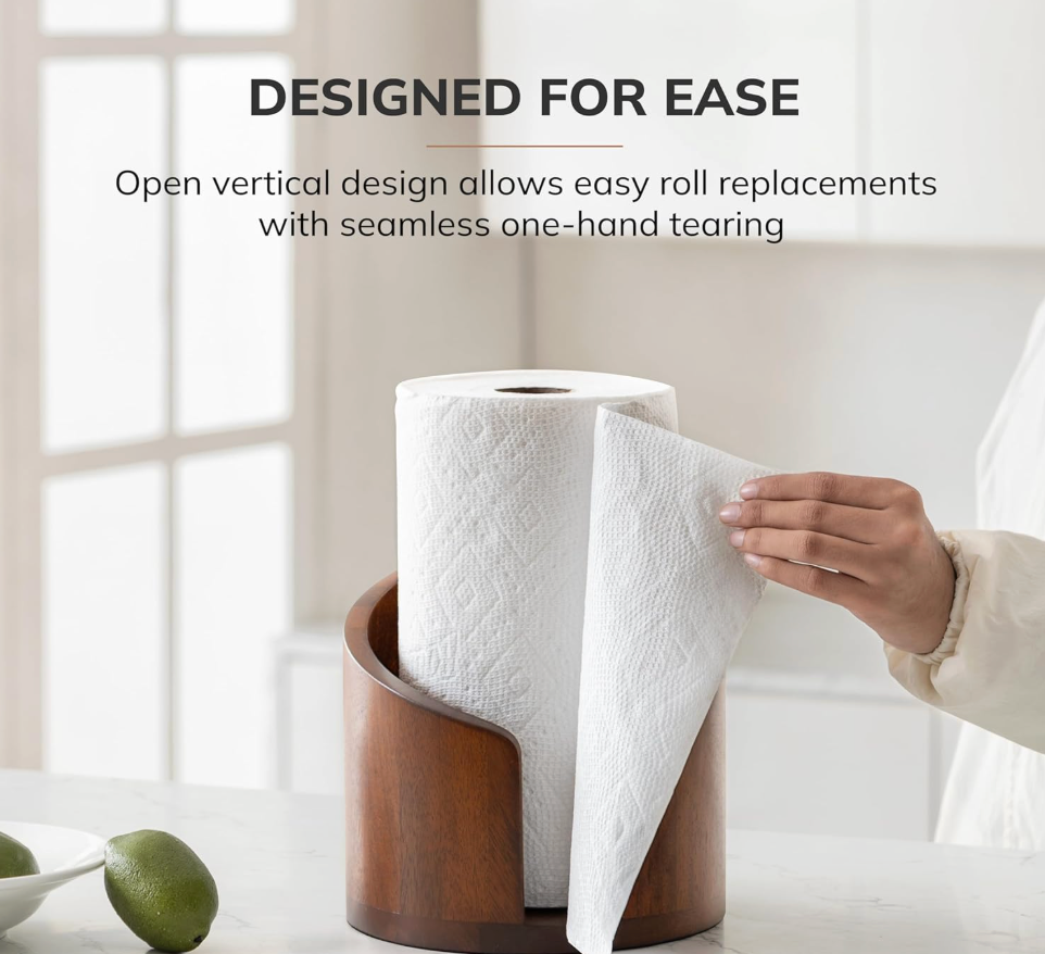 Wooden Tissue Holder Stand