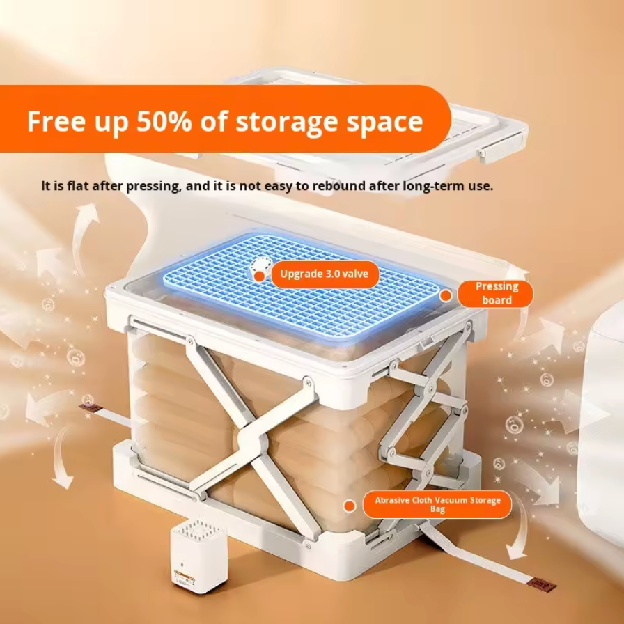 Collapsible Vacuum Storage Box