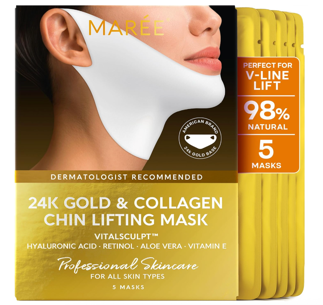 24K Gold & Collagen V-Line Lifting Mask