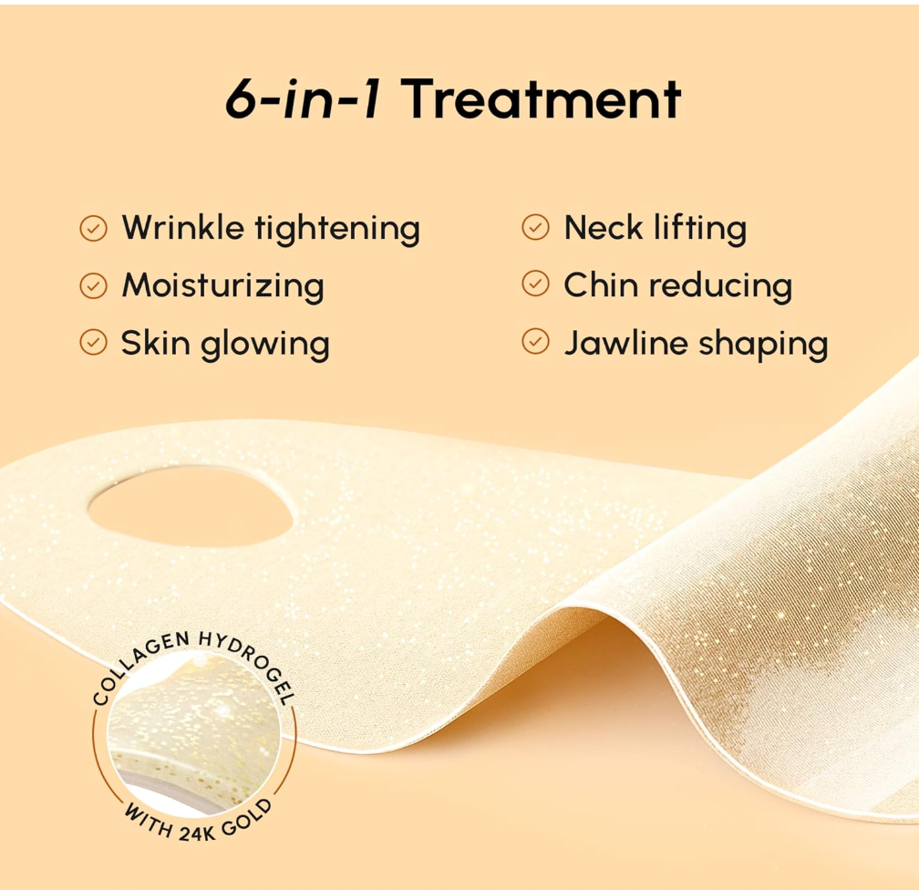 24K Gold & Collagen V-Line Lifting Mask
