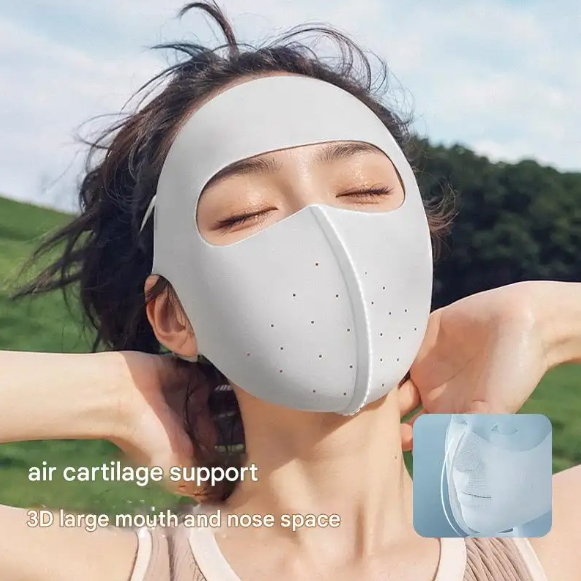 Sun Protection Ice Silk Face Mask