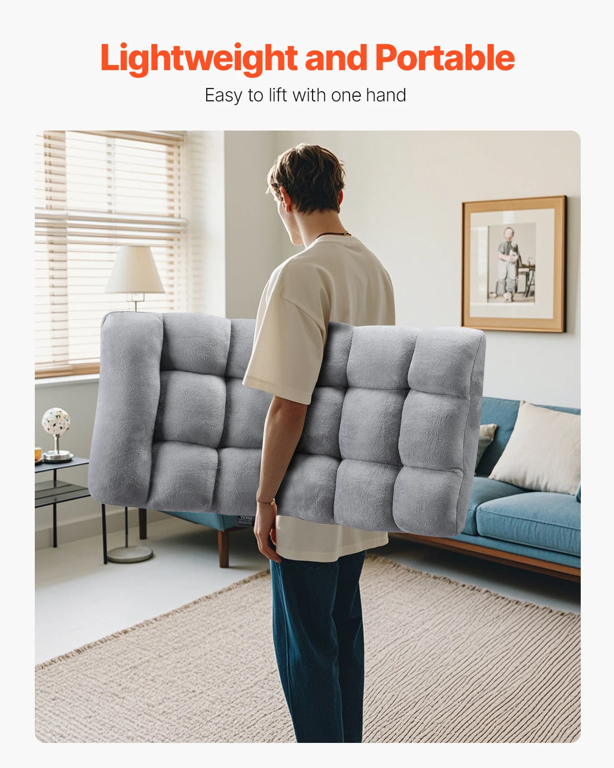 Adjustable 14-Position Folding Floor Sofa Chair