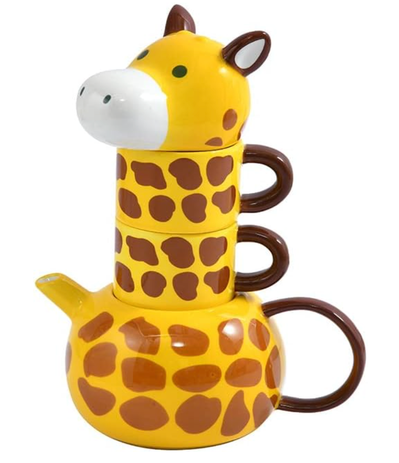 Stackable Giraffe Tea Set