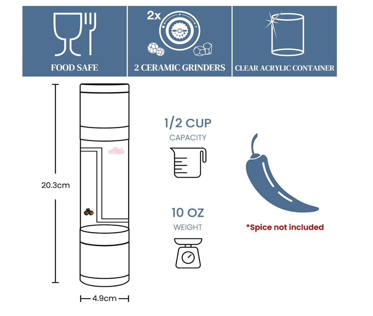 2-in-1 Manual Grinder