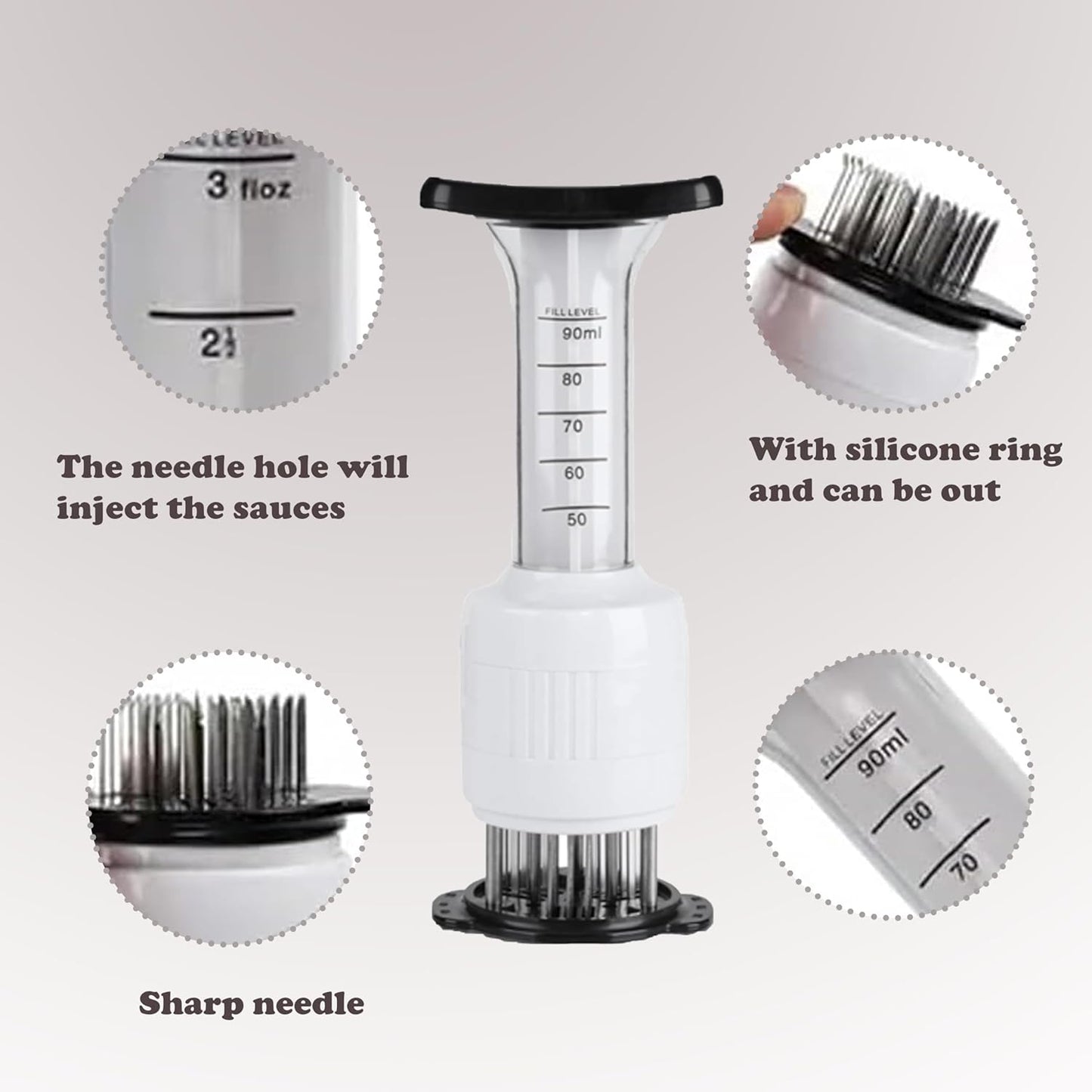 2 In 1 Meat Sauce Injector