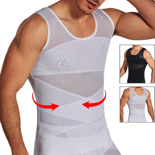 Bodysuit Compression Undershirt Vest For Loose Belly