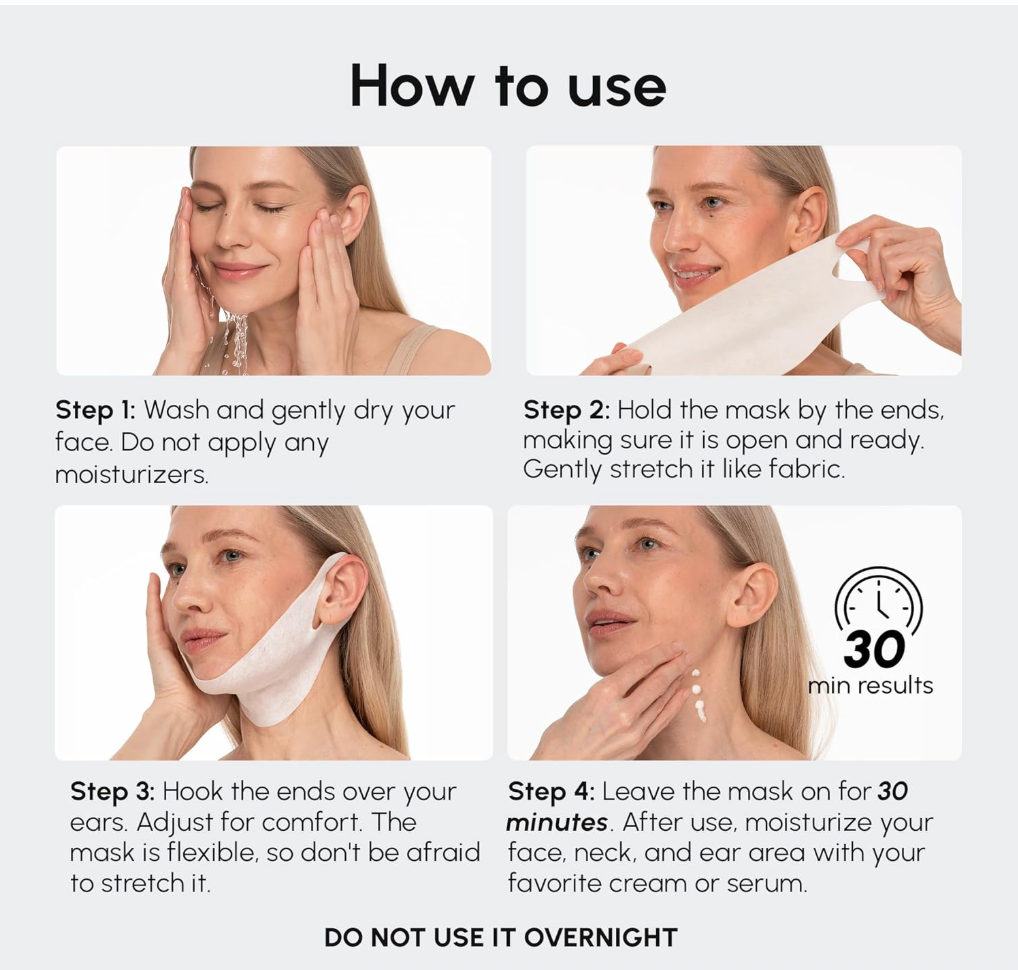 24K Gold & Collagen V-Line Lifting Mask
